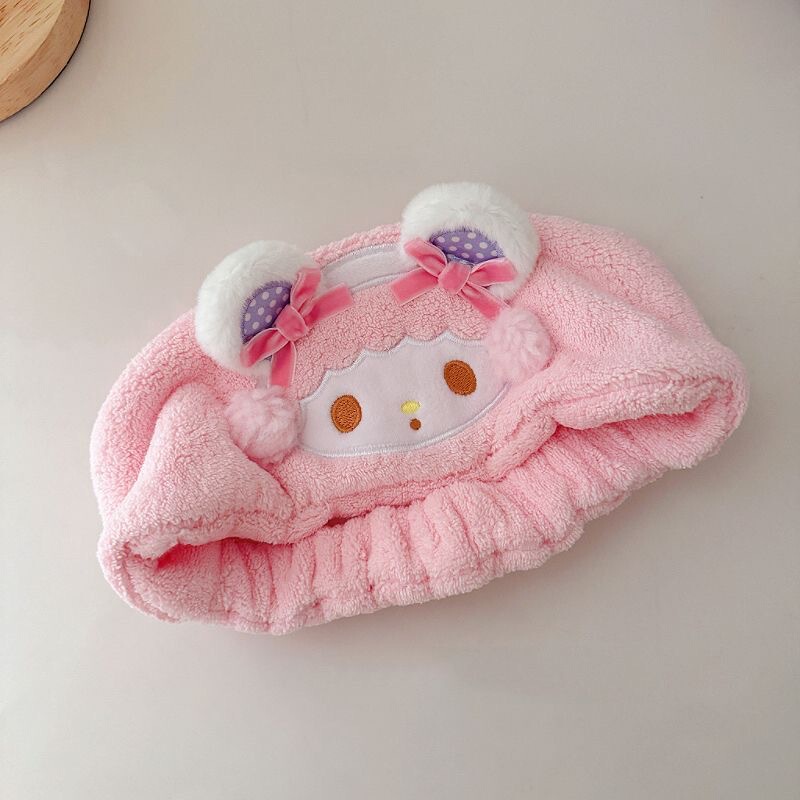 ピンクのメロディーヘッドバンド、かわいいガーリーハートぬいぐるみ洗顔ヘッドバンド、高頭頂ヘアピン、日本のかわいいヘアアクセサリー|undefined