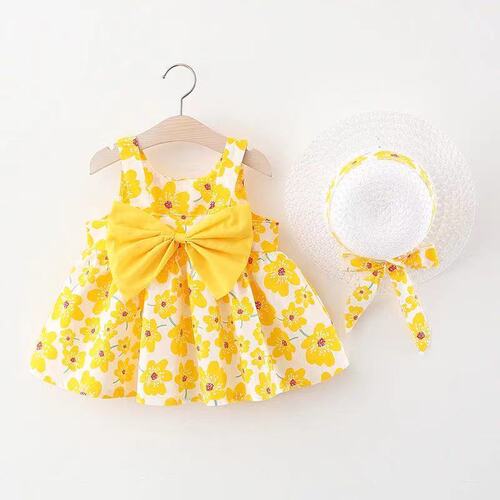 Girls Summer 3 Cute Princess Dress for Baby Girls Korean Version Pure Cotton 1-2-4 Years Old Summer Outfit Trendy Dress Dropshipping