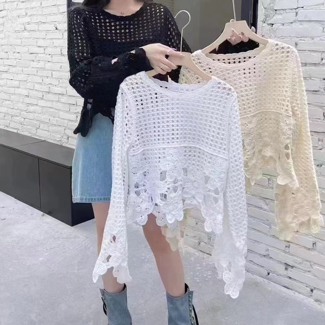 Spice Girls Vintage Fashionable Solid Color Tassel Pullover Sweater Women's Autumn and Winter New Chic Fried Street Short Top Trendy