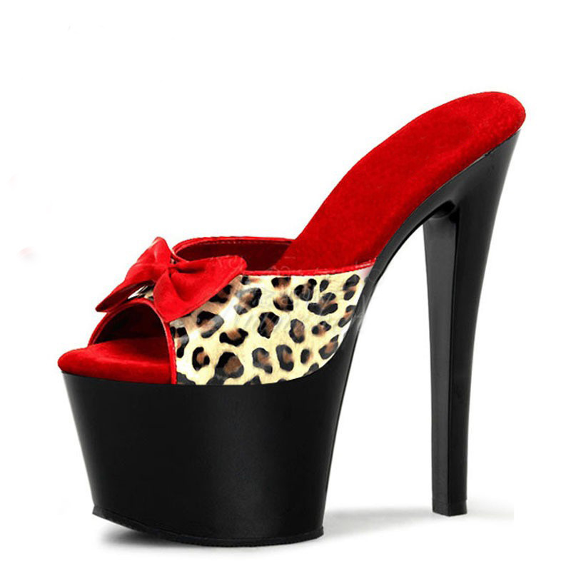 2022 moda tacón alto tacón de aguja Sandalias de tacón de cristal de las mujeres plataforma inferior 15cm sandalias discoteca zapatos de mujer