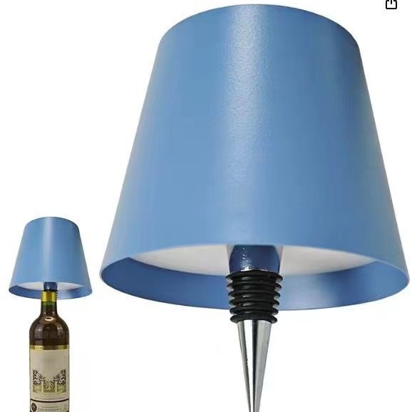 새로운 국경 포인팅 플러그인 레스토랑 바 간단한 움직일 수있는 터치 창조적 인 와인 병 가벼운 분위기 야간 조명