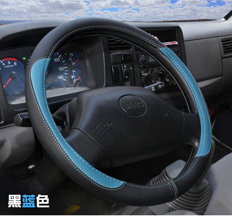 Crane steering wheel cover 40 42 45 47cm crane truck bus bus handle cover four seasons leather