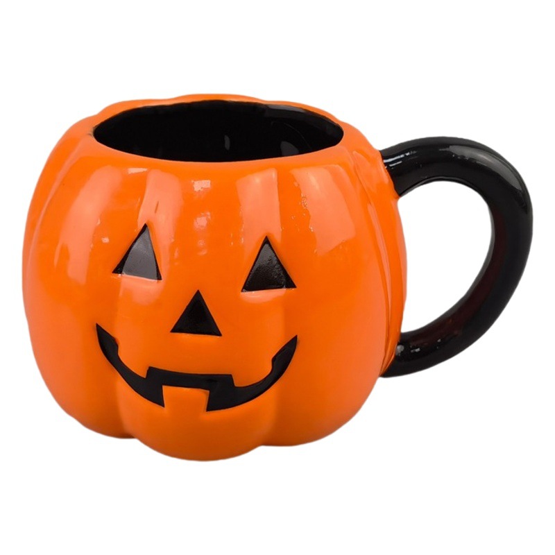 Tazas de Halloween cuidadosamente seleccionadas, tazas de café con forma de calabaza, tazas estilo caricatura, regalos empresariales.