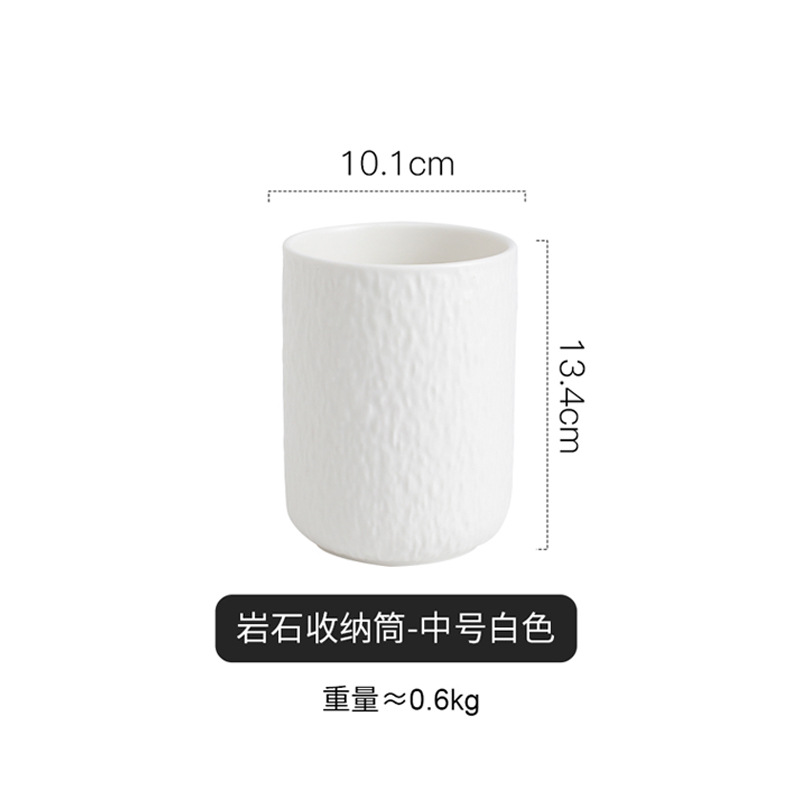 barril de almacenamiento de roca de cerámica para utensilios de cocina domésticos barril de almacenamiento de utensilios de cocina barril de almacenamiento de palillos barril de cocina barril de almacenamiento de palillos barril de cocina