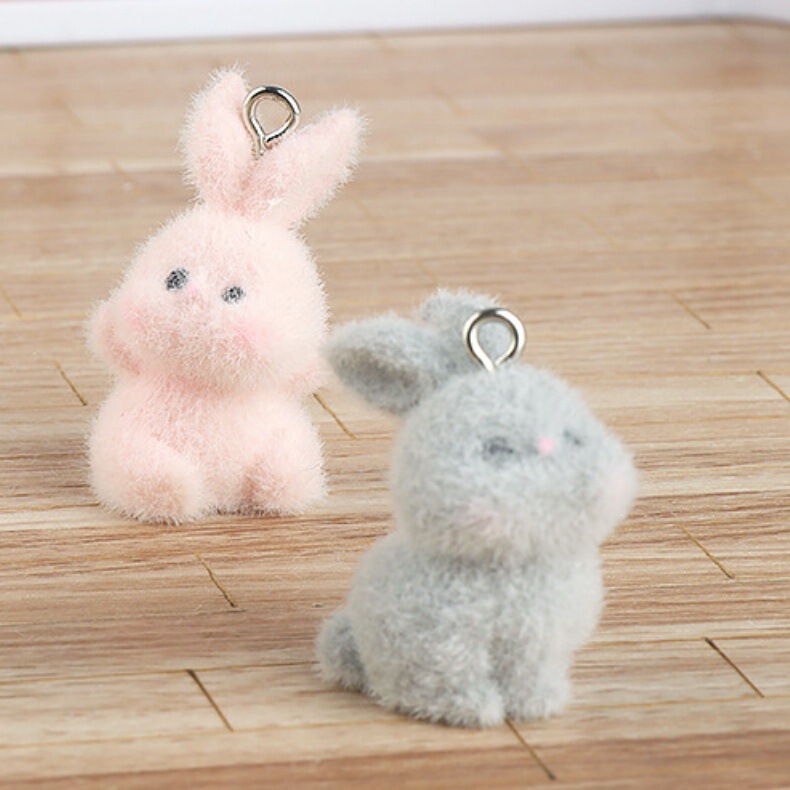 Cute Plush Bunny DIY Decoration Keychain Bag Accessory Car Ornament Cute Plush Bunny DIY Decoration Keychain Bag Accessory Car Ornament