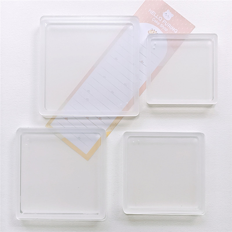 Acrylic Sand Flow Mahjong Tile DIY Material Self-Made High Transparency Sand Flow Stand Pendant Handmade Ornament Blank Board