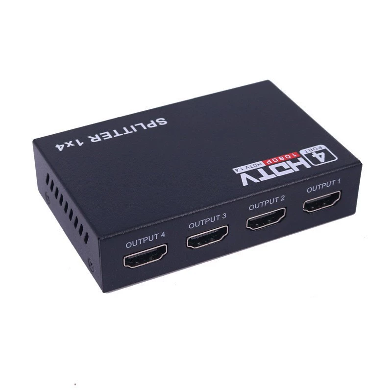 HDMI распределитель один вход, четыре выхода, 1:4 распределение 1, один вход, четыре выхода, высокое разрешение распределитель Сплиттер
