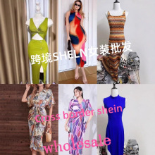 跨境热卖SHEIN女装夏季性感时尚度假风连衣裙低价批发wholesale