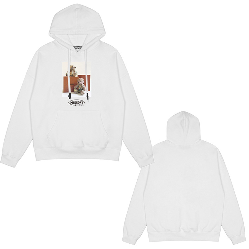 PALM ANGELS Ángel de palma impresa en caliente chaqueta encapuchada primavera / otoño / invierno pareja camisa con sombrero casual