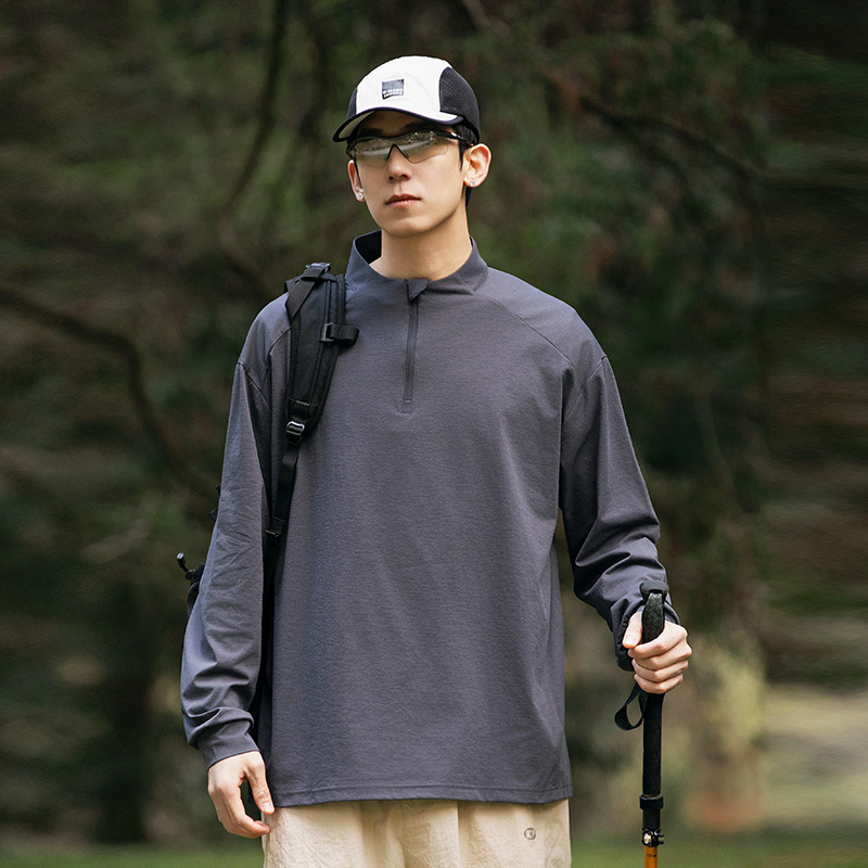 Free Shipping Mt-2505 Outdoor Moisture-Absorbent Quick-Drying Long-Sleeved T-Shirt Spring & Fall Sports Fitness Running Training Cycling Clothing