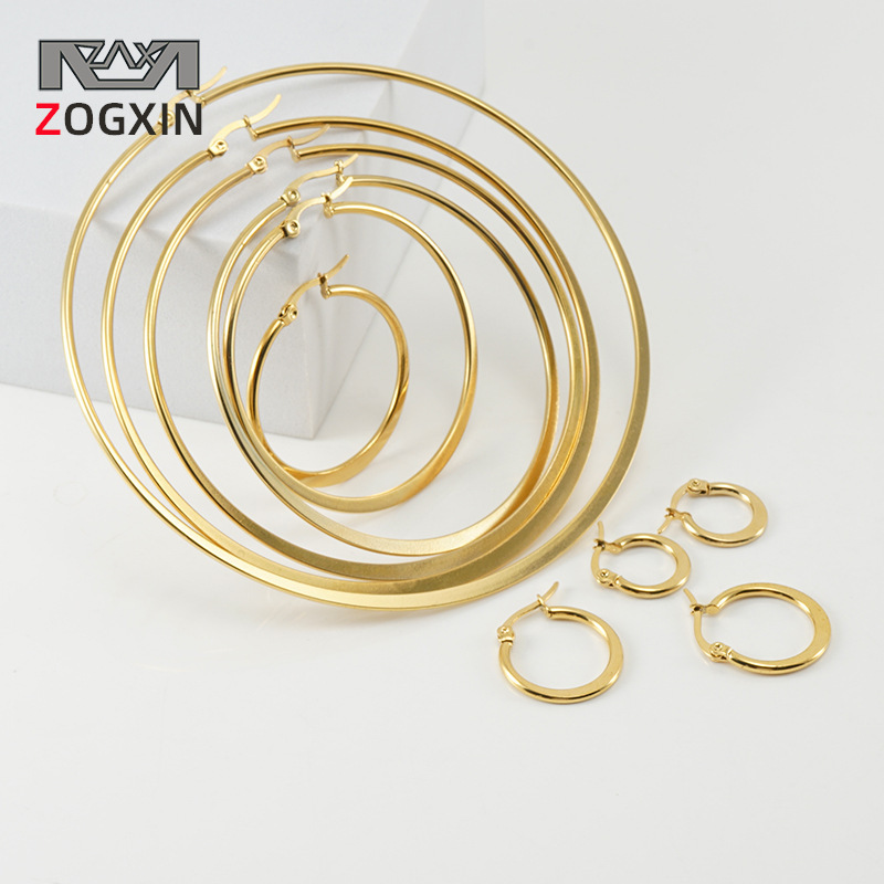 Titanium Steel Flattened Ear Wire Clip-On Earrings for Women, Stainless Steel Craftsmanship, Cross-Border Summer Tassel Women's New Jewelry