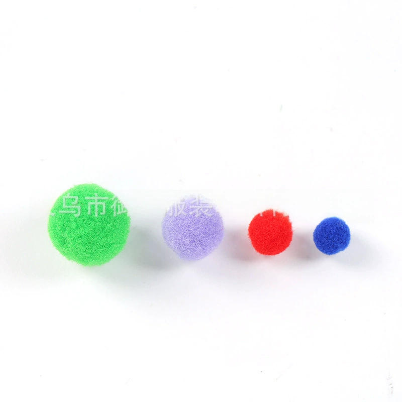 High plush handle, toy, puffer ball, handmade, wholesale, polyester