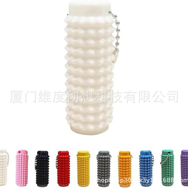 Transfronterizo nuevo Spiky Grippie Stim Keychain llavero portátil de masaje de descompresión de la punta del dedo