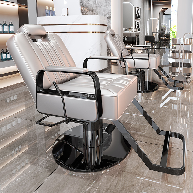 La peluquería de alta gama puede bajar la silla de peluquería, la silla de corte de pelo de teñido en caliente giratorio de elevación especial para la peluquería de alto perfil, simple image 37