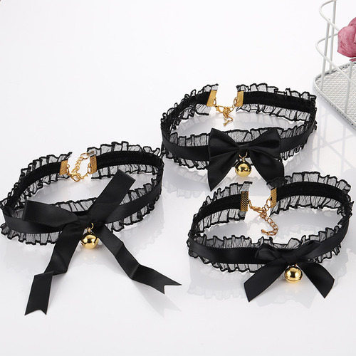Clavicle chain clothing accessories neck collar sexy and interesting accessories lace bell collar collar with bell collar necklace