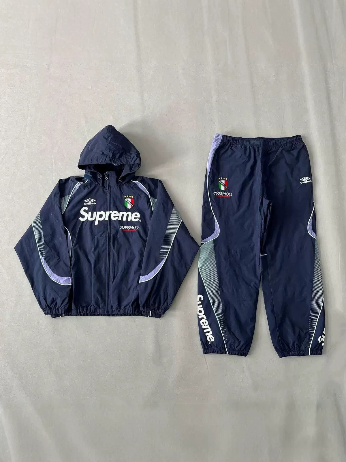 Cross-border Sup Tracksuit trendy sportswear suit jacket+pants assault jacket sweatshirt jacket 2