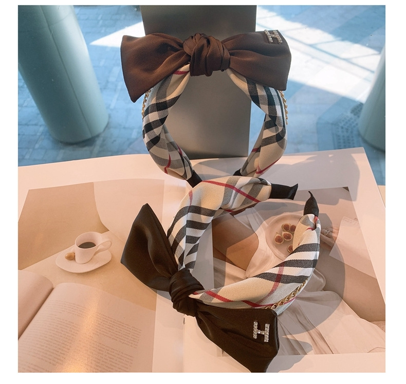 New Fashion Bow Letter H Diamond Headband display picture 34