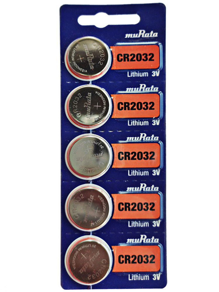 村田CR2032 CR2025CR2016  汽车遥控器电脑主板电子称3V扣式 电池