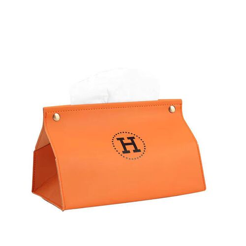 Nordic ins high-end light luxury leather household tissue box creative living room bedroom car Internet celebrity tissue box