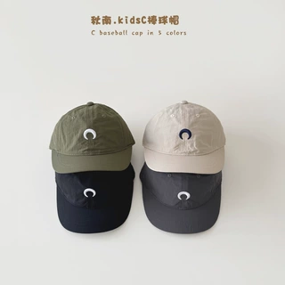 秋南 儿童帽子夏季新款ins速干鸭舌帽男童女童遮阳防晒宝宝棒球帽