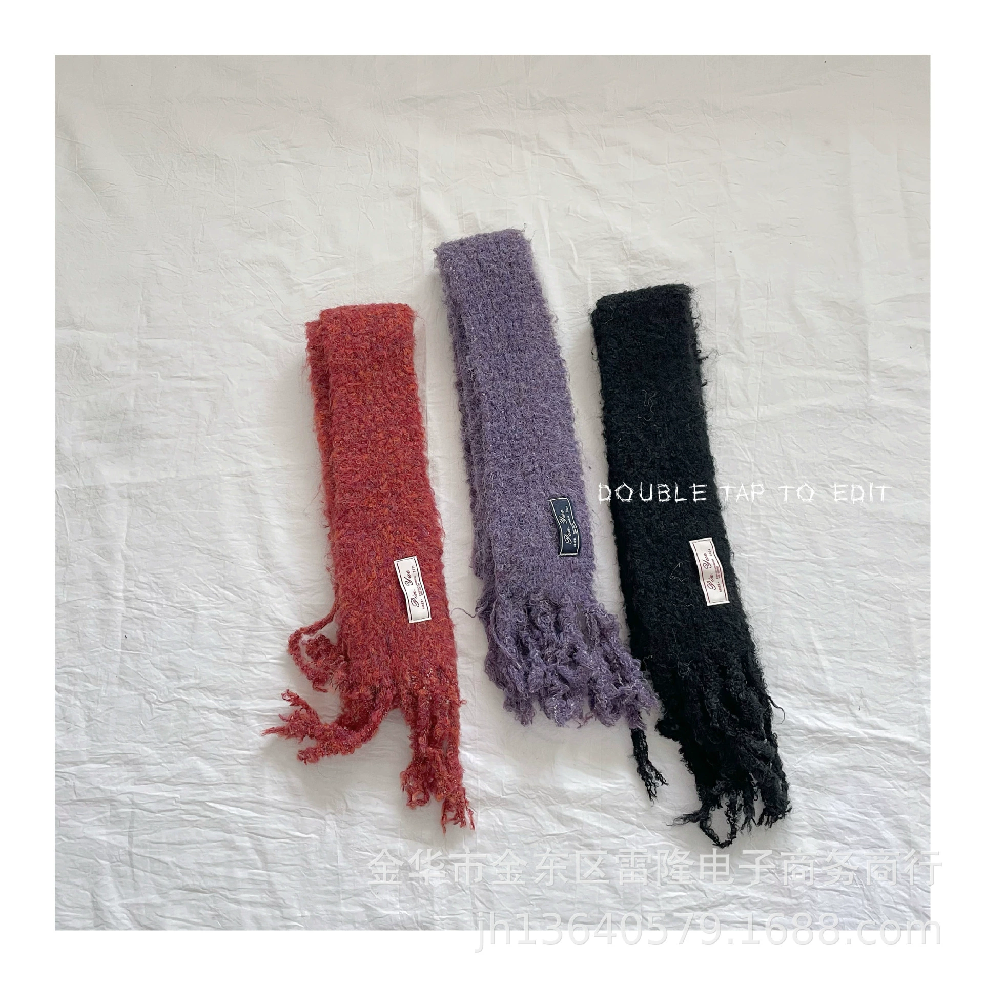 Детский вязаный шарф с кисточками, корейский стиль