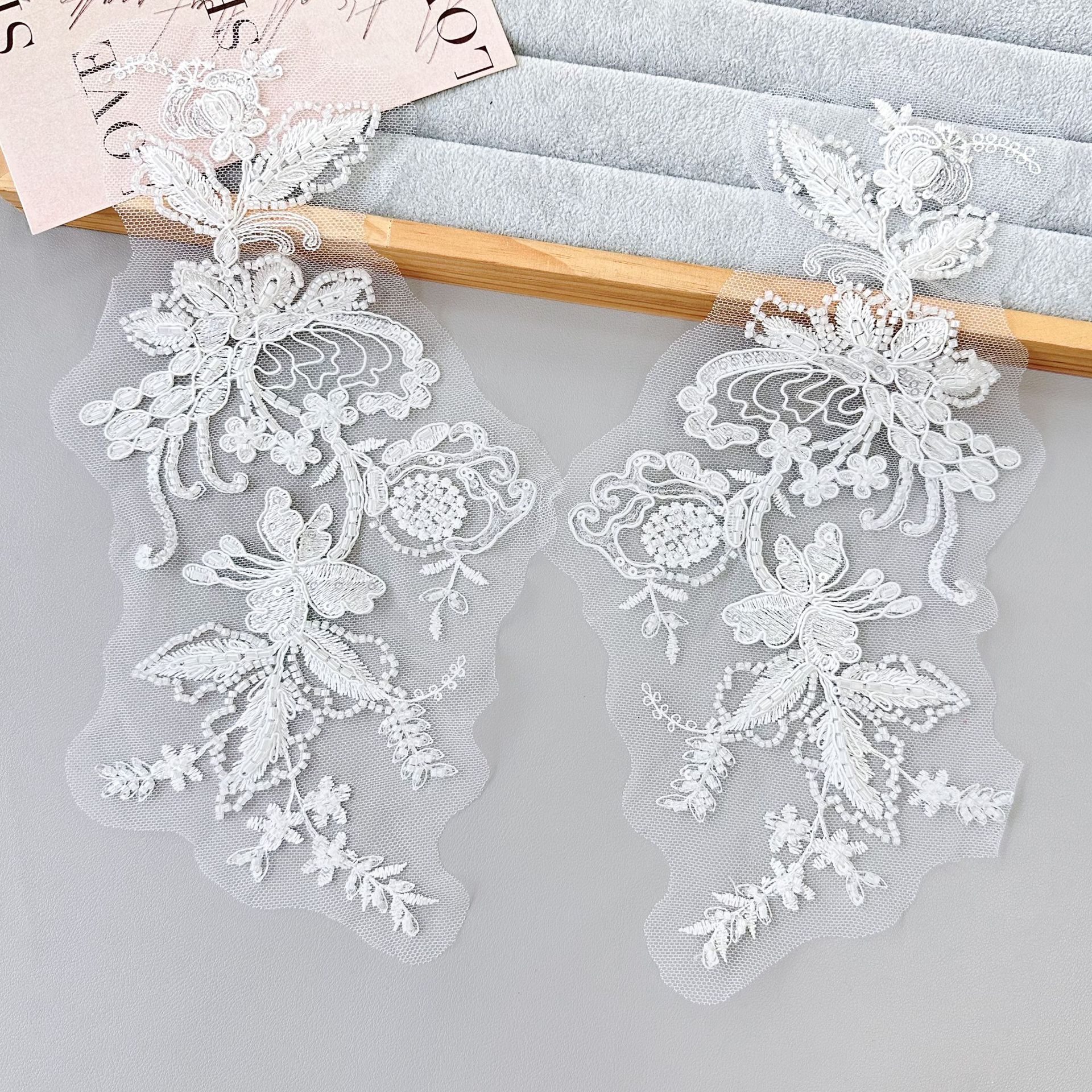 DIY Cheongsam vestido vestido vestido de boda accesorios tela pegatinas encaje perlas esquinillas espectáculo flores encaje image 2