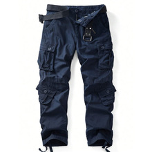 L 66518 Solid multi pocket men cargo pants ��ɫ��ڴ���ʿ��