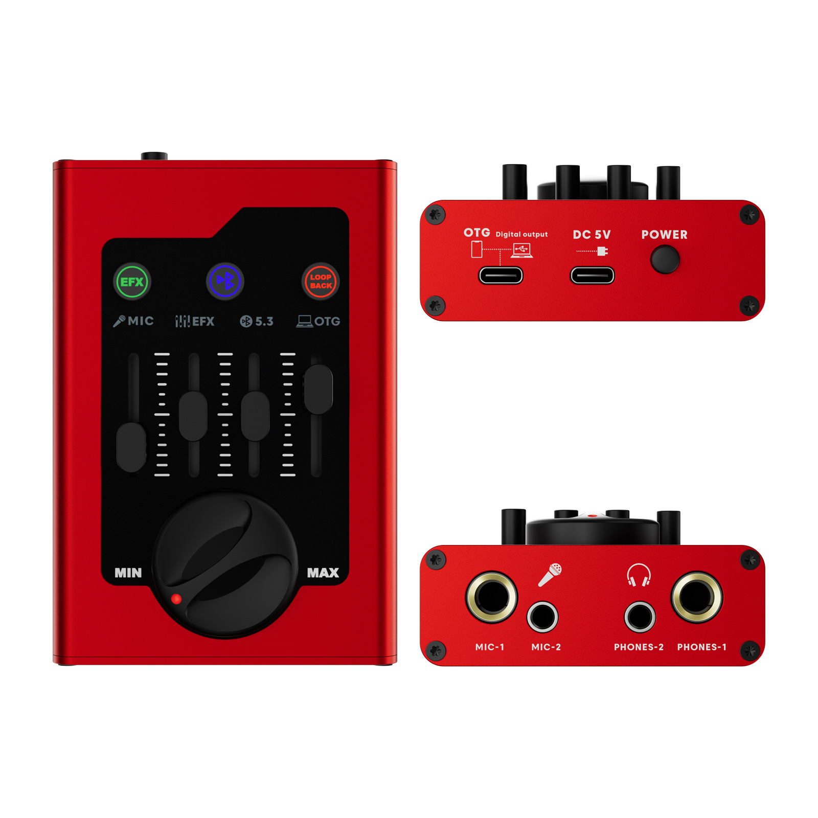 Tarjeta de Sonido para Transmisión en Vivo OTG para Grabación en Celular y PC