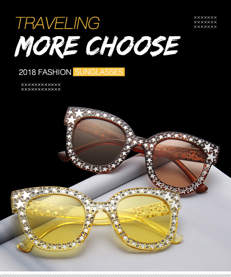 Personalized Five-pointed Star Jelly Color Sunglasses Fashion Colorful Ocean Sunglasses Cute Playful Glasses 5035_voghion.com