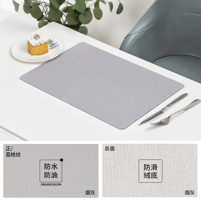 Cojín de escritorio de red cojín de escritorio de cuero cojín de escritorio de comedor impermeable a prueba de aceite mesa de té de computadora blanca de escritorio de estudiantes tela de mesa de PVC