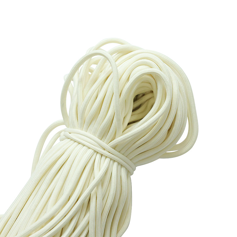 Cuerdas de poliéster coloridas de 5 mm cuerdas redondas cuerdas de agrupación resistentes al desgaste DIY cuerdas tejidas a mano colgante de llaver creativo