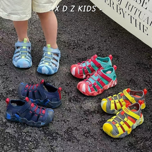 Children's Sandals 2025 Summer New Outdoor Boys Wading Shoes Baotou Non-slip Baby Shoes Girls' Tracing Shoes