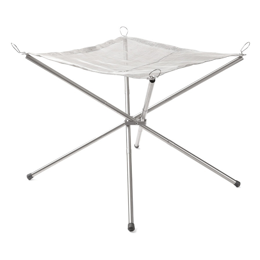 Portátil al aire libre fuego Mesa camping fuego rack de acero inoxidable ultra-ligero plegable barbacoa parrilla bonstove estufa de leña al aire libre