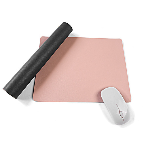 皮革鼠标垫防滑笔记本电脑办公桌手机垫游戏简约鼠标耐脏小垫