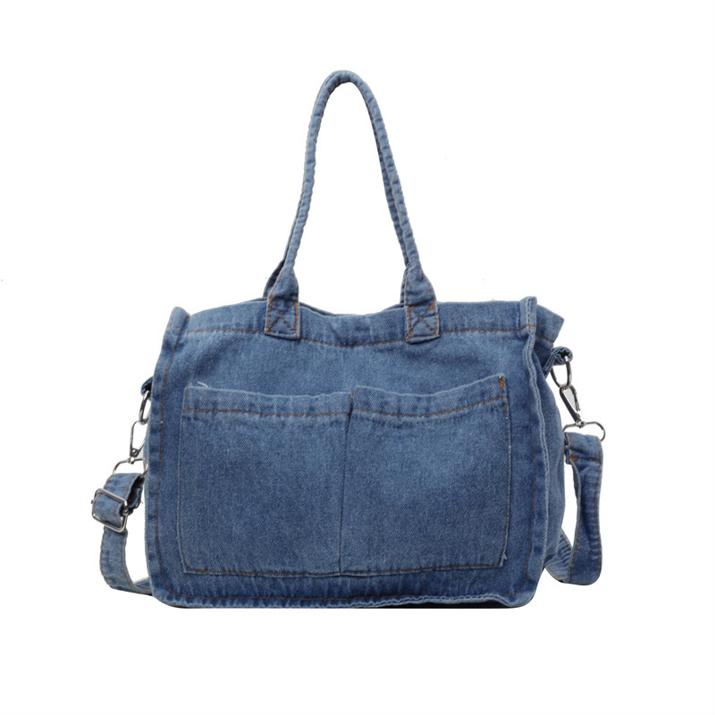 Nueva moda coreana Tot bolso de hombro casual simple bolso de mensajero de cercanías tendencia portátil de gran capacidad