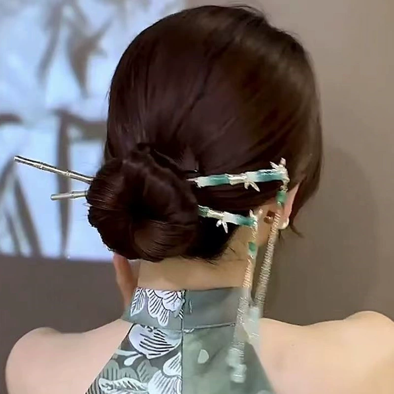 Шпилька в китайском стиле Hanfu, элегантная заколка под дерево, длина 17,5 см