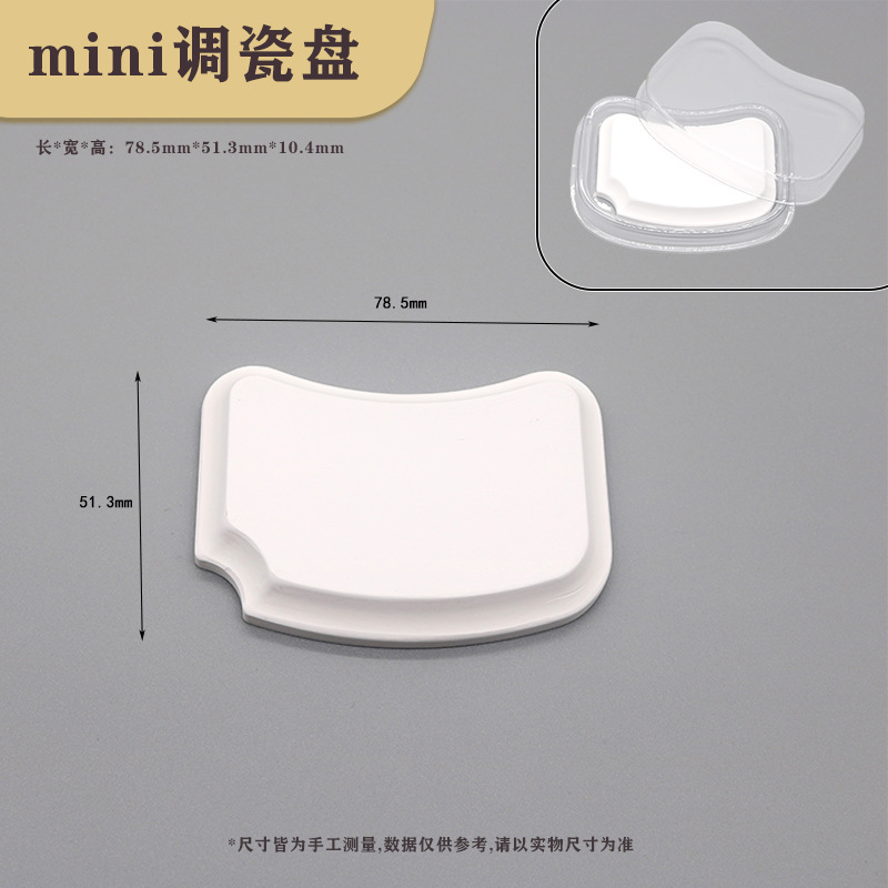 Placa de porcelana dental mecánico Placa de porcelana superior 36 agujeros mini paleta de 24 agujeros con tapa Placa de porcelana hidratante