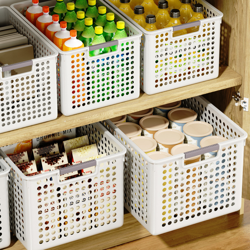 snacks sundries storage box toy storage basket household plastic storage box kitchen cabinet basket desktop storage box