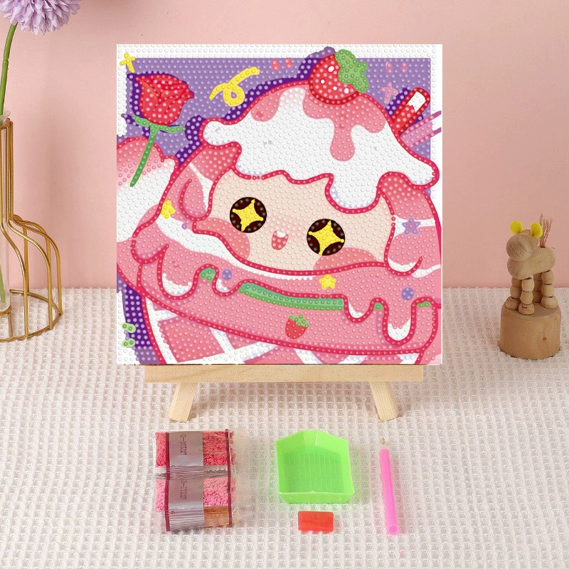 Алмазная вышивка (canvas) Genshin Impact DIY, 20×20 / 30×30, деревянная внутренняя рама и набор инструментов