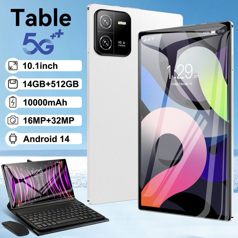 Cross-border hot new tablet IPS screen 10.1 inch Android tablet manufacturer Pad 6 Plus