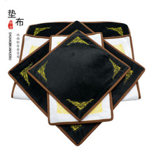 柜台展示道具玉器珠宝首饰看货布拿货布展示黑白长毛绒双面摄影布