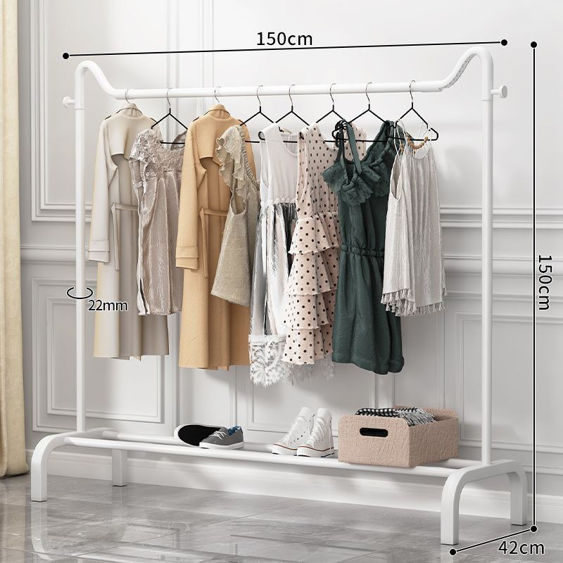 단극 흰색 150 옷걸이