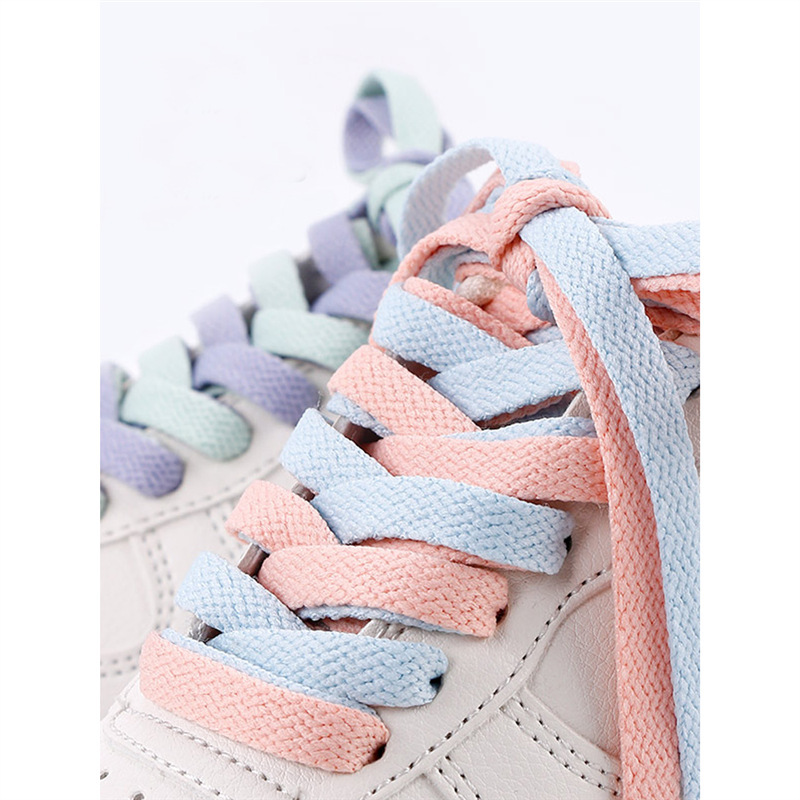 Suitable for Shoelaces Original Women's Black and White Mandarin Duck Pink Flat Af1 High Top Aj1 Air Force One