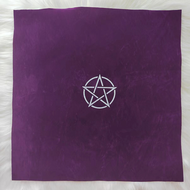 Imagen de cinco estrellas de franela morada 50*50cm