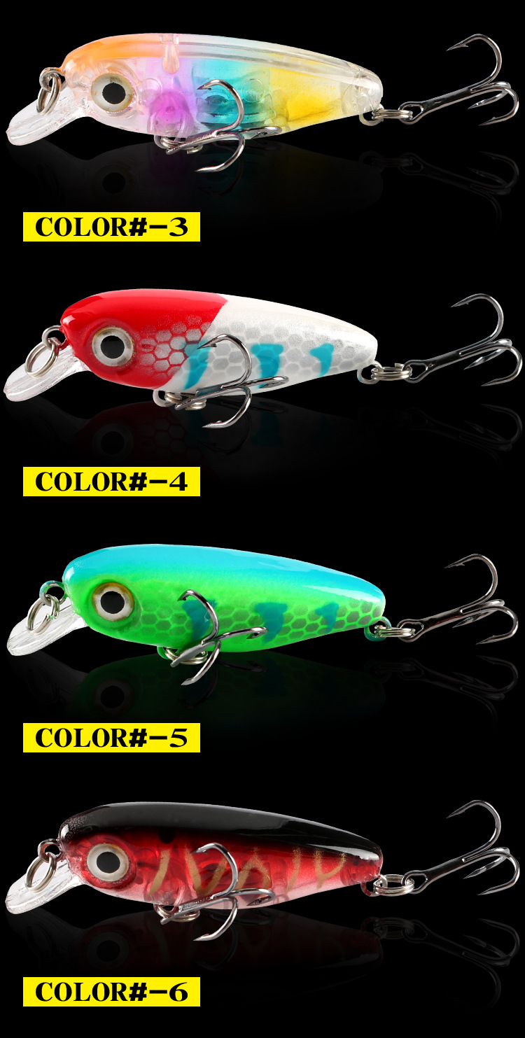 Small Minnow Fishing Lures Topwater Minnow Lures Fresh Water Bass Swimbait Tackle Gear