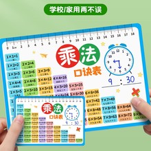 九九乘法口诀表背诵小学生大99乘除法二年级数学公式大全卡片批发