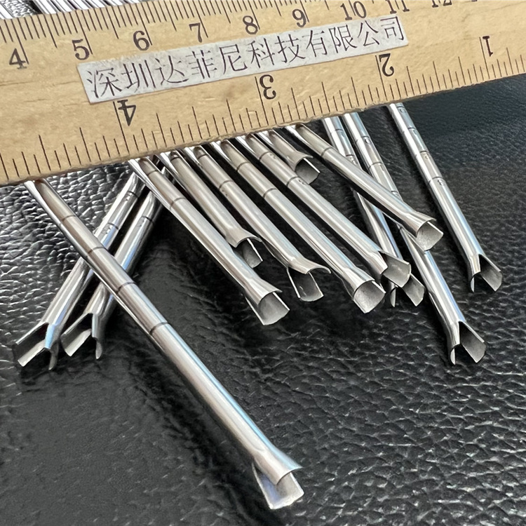 304不锈钢毛细管扩口 直径4mm精密管缩口倒角 激光刻度打标加工