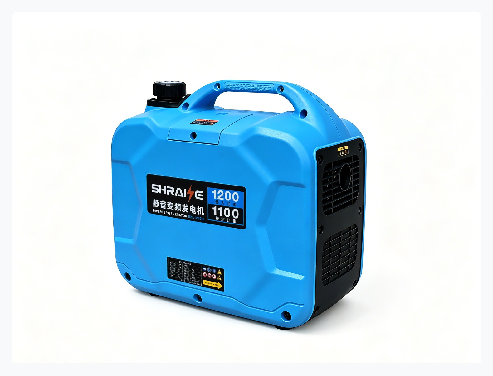 1.2kW Silent Inverter Gasoline Generator Single-Phase 220V Outdoor RV Portable Small Emergency Power Supply