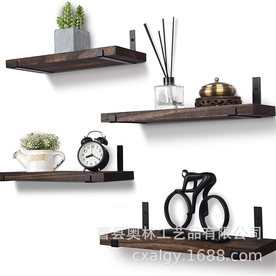 Estante multifuncional montado en la pared Estante de una palabra Estante de pared flotante Estante de pared Libro Marco DE FOTOS Pantalla Estante de almacenamiento Fábrica