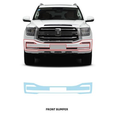 Tank 500 Special Transparent Film Tpu Invisible Car Film Full Car Protective Film No-Cut Invisible Paint Mask (Car paint protective film) - front-bumper-tpu-film-imported-tpu-film-specially-cut-for-special-vehicles
